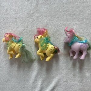 2007 G1 My Little Pony Figures Sky, Dancer and Windy